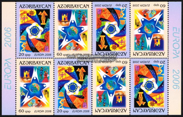 Stamp Issue Azerbaijan: Europe CEPT 2006 Booklet Sheetlet
