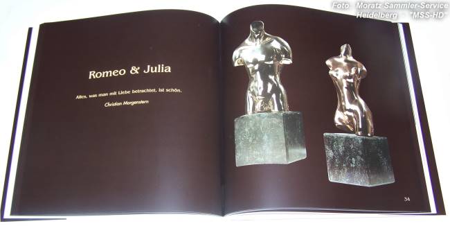 Seite aus dem Buch Maximilian Delius "Bronzeplastiken"