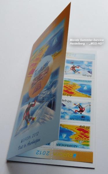 Briefmarken-Ausgabe Aserbaidschan: EUROPA CEPT Gemeinschaftsausgabe 2012 - Besuche Aserbaidschan