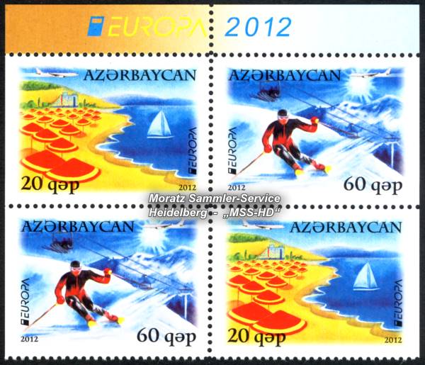 Stamp Issue Azerbaijan: EUROPA CEPT Companionship 2012 - Visit to Azerbaijan