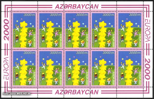 Briefmarken-Ausgabe Aserbaidschan: Europe CEPT 2000