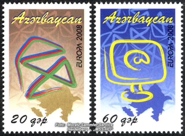 Briefmarken-Ausgabe Aserbaidschan: Europa CEPT Gemeinschaftsausgabe 2008 - Der Brief