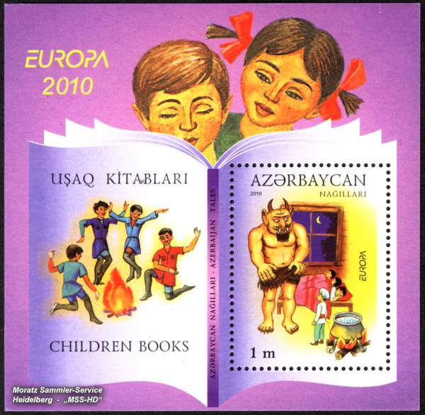 Stamp Issue Azerbaijan: Europe CEPT Companionship 2010 Children Books