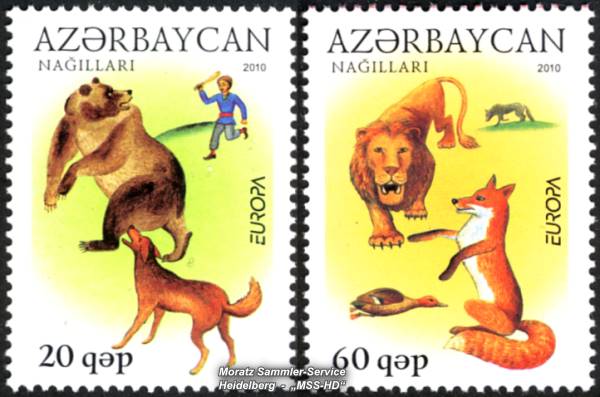 Stamp Issue Azerbaijan: Europe CEPT Companionship 2010 Children Books