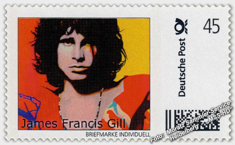 James Francis Gill - Briefmarke - postage stamp - Light my Fire